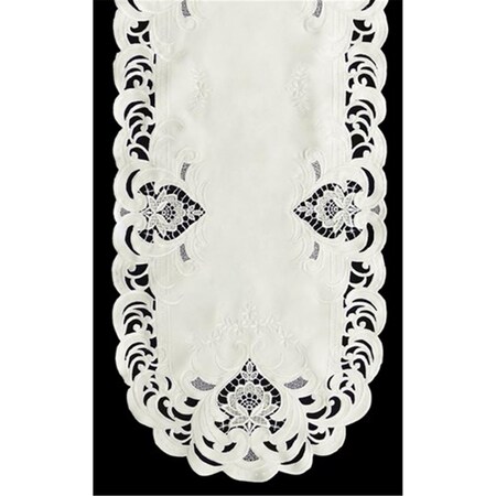 Sinobrite Sinobrite H7889-1 Ivory Elegance Round Doily; 16 in. H7889/1(016)